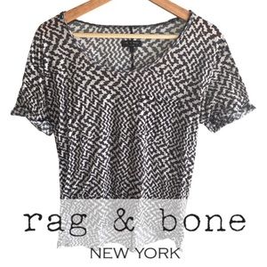 Rag and Bone T-shirt. Size M. Black and white. Gently loved.